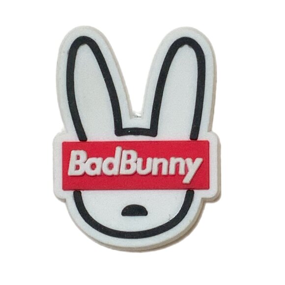 NWOT Bad Bunny Croc Charm Supreme Style Logo - Picture 1 of 3